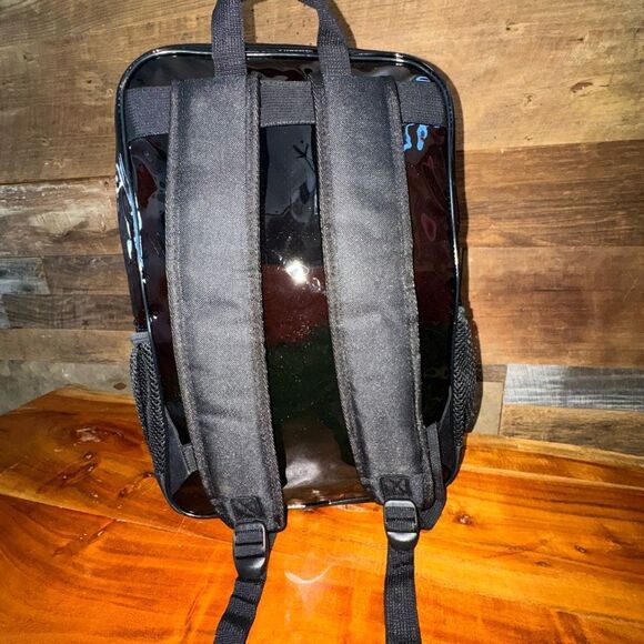 Smoky Clear Vinyl Backpack – Multi-Pocket – 17”x13” main image 13